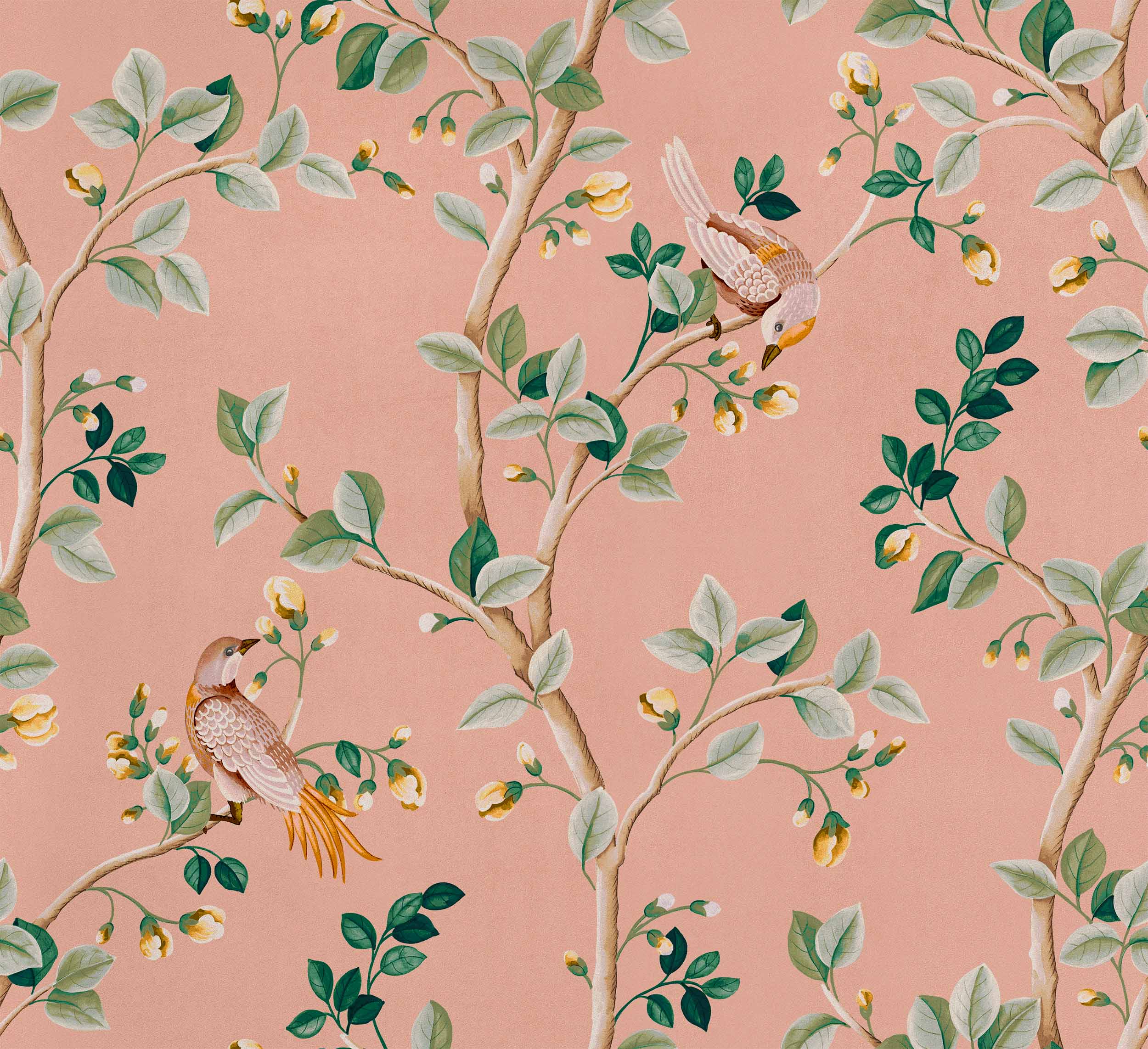 Birds Prosperity, Rose, Coordonne 5mp / rola